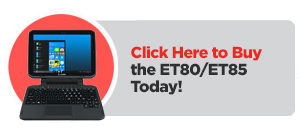 Tablette durcie Zebra ET80 - WIFI - Windows - Imager 2D - Europrocess